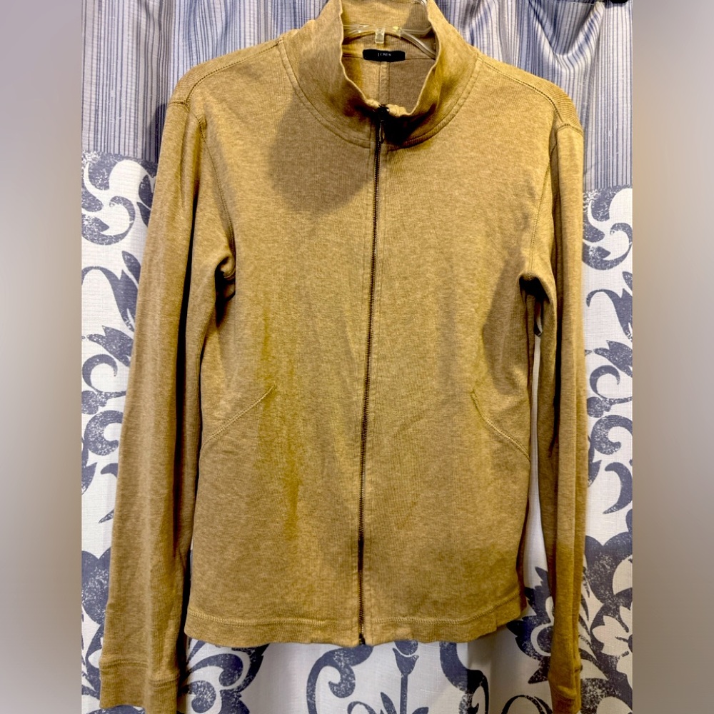 EUC J. Crew Men's Tan‎ Sweater with Fitted Silhouette Size M